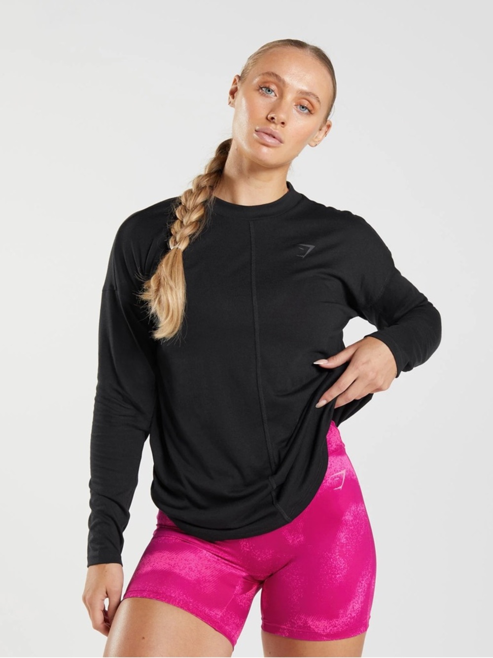 Gymshark  Power Long Sleeve T-Shirt in Black